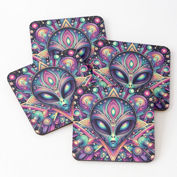 Item preview, Geometric decorative mystic alien  designed and sold by Dogandesighn.