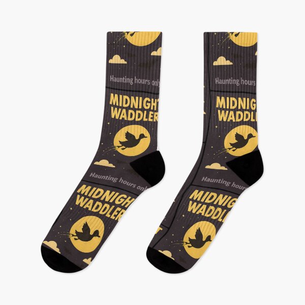 Item preview, Midnight Waddler – Duck Silhouette in Moonlight, Haunting Hours Only designed and sold by TeeTimeTreasure.