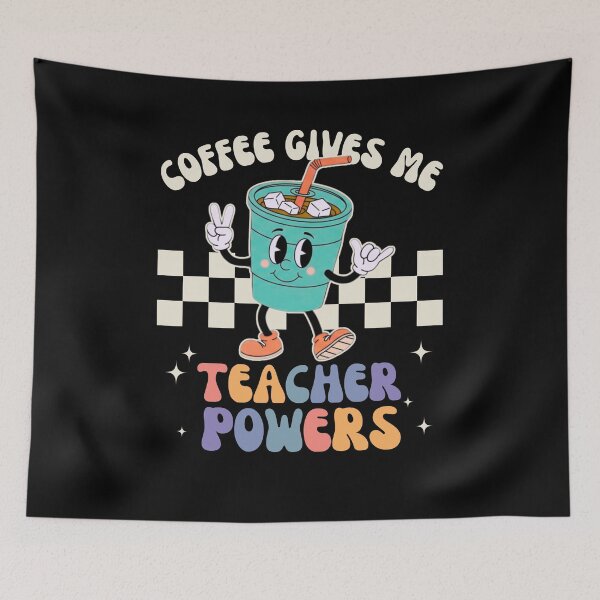 Item preview, Coffee Gives Me Teacher Powers Coffee Teacher Appreciation  Teacher School Gift For Teachers Day designed and sold by MotivaChic.