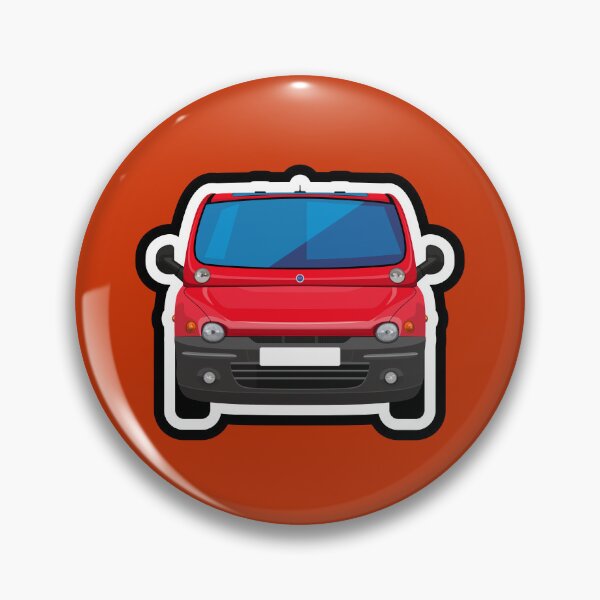 Item preview, Red Fiat Multipla designed and sold by icgraphicdesign.