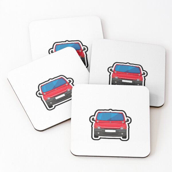 Item preview, Red Fiat Multipla designed and sold by icgraphicdesign.