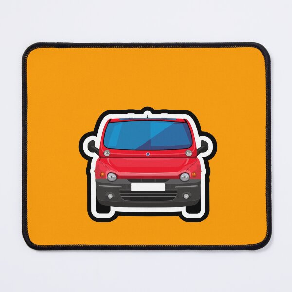 Item preview, Red Fiat Multipla designed and sold by icgraphicdesign.