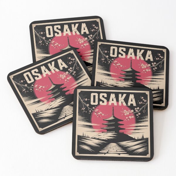Item preview, Osaka Pagoda – Sakura Sunset and Stone Path designed and sold by TeePex.