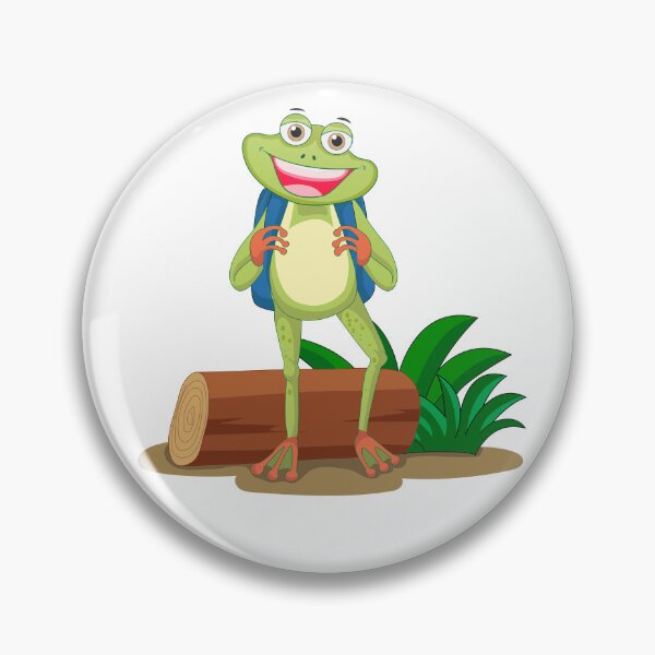 Item preview, Frog with school bag designed and sold by Monimohandas.