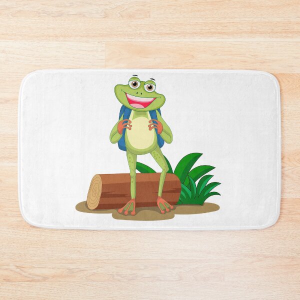 Item preview, Frog with school bag designed and sold by Monimohandas.