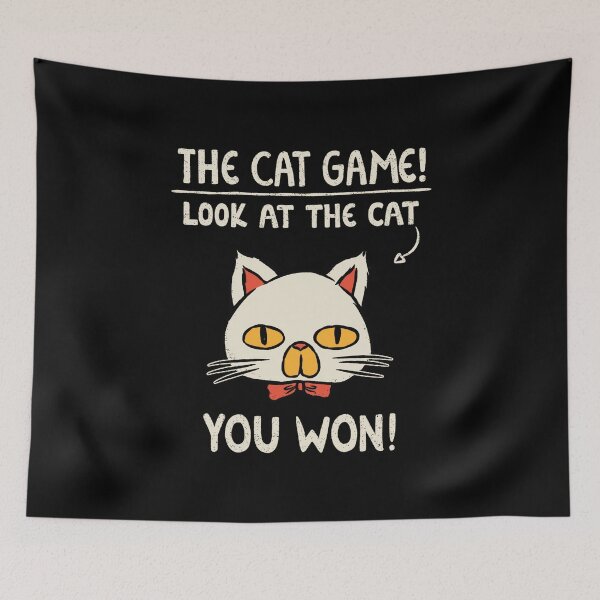 Item preview, Cat Game You Won! Black by Tobe Fonseca designed and sold by Tobe Fonseca®.