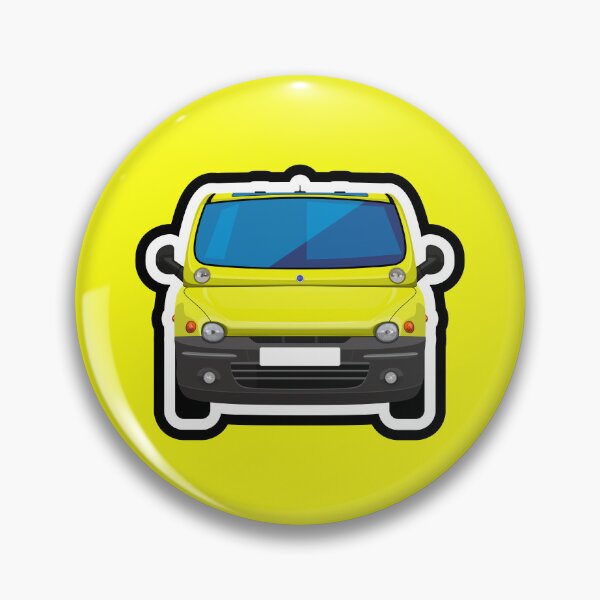 Item preview, Yellow - Lime Fiat Multipla designed and sold by icgraphicdesign.