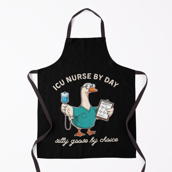 Item preview, ICU Nurse Silly Goose Funny ICU Tee Gift for Critical Care Nurse Humor RN Intensive Care Unit Nurse Shirt Medical Lab Tech Tee designed and sold by MotivaChic.