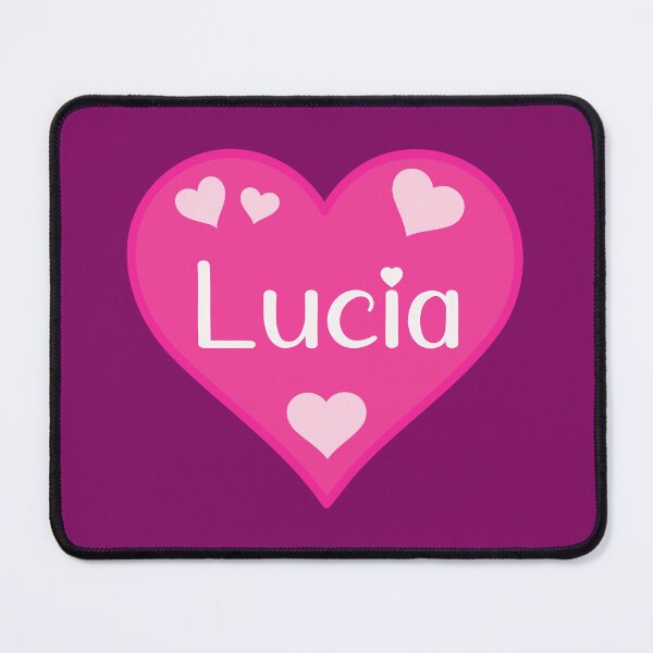 Item preview, Lucia Name Pink Heart designed and sold by Jeallan Designs.