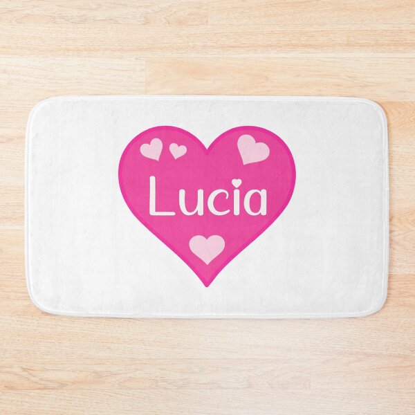 Item preview, Lucia Name Pink Heart  designed and sold by Jeallan Designs.