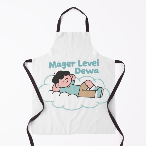 Item preview, Mager Level Dewa – Cute Lazy Boy Cartoon on Cloud designed and sold by PixeloraStudio.