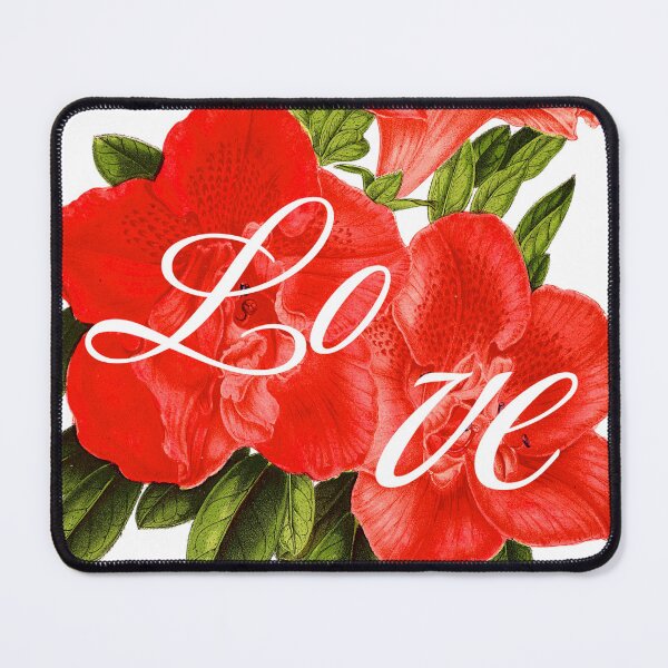 Item preview, Red Azalea Love, One Beautiful Flower Art designed and sold by GreenVerseStore.