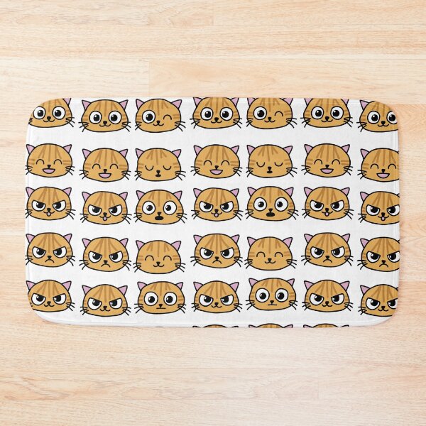 Item preview, Fluffy Orange cat heads designed and sold by Becky-Marie.