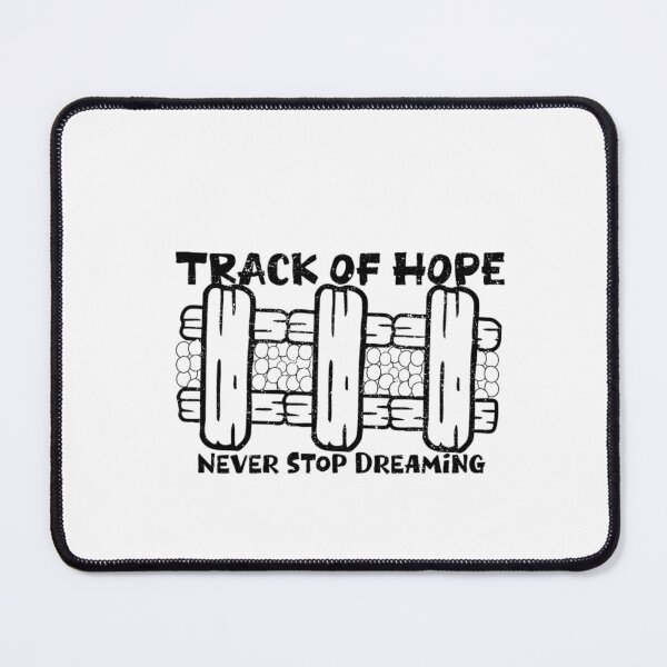 Item preview, Track of Hope – Never Stop Dreaming | Inspirational Motivational Design designed and sold by MasterShiffu.