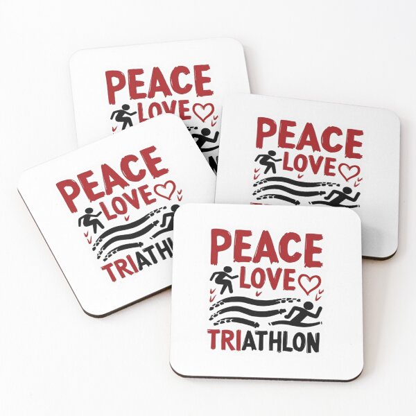 Item preview, Peace, Love, Triathlon – Swim, Bike, Run Lifestyle Design designed and sold by Triathlongram.