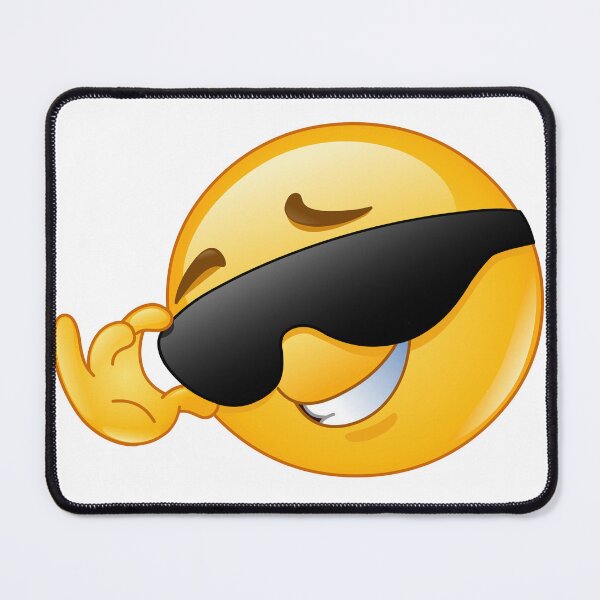 Item preview, Emoji of a face wearing glasses designed and sold by NilsonT.