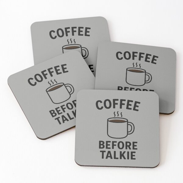 Item preview, Coffee Before Talkie - Funny Coffee Quote Design designed and sold by Mintiko2.