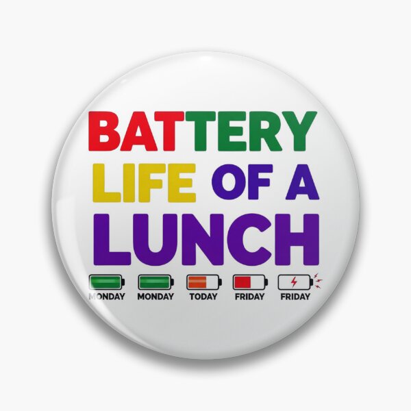 Item preview, Battery Life Of A School Lunch Lady, Funny, Cafeteria designed and sold by Teetreasure2.