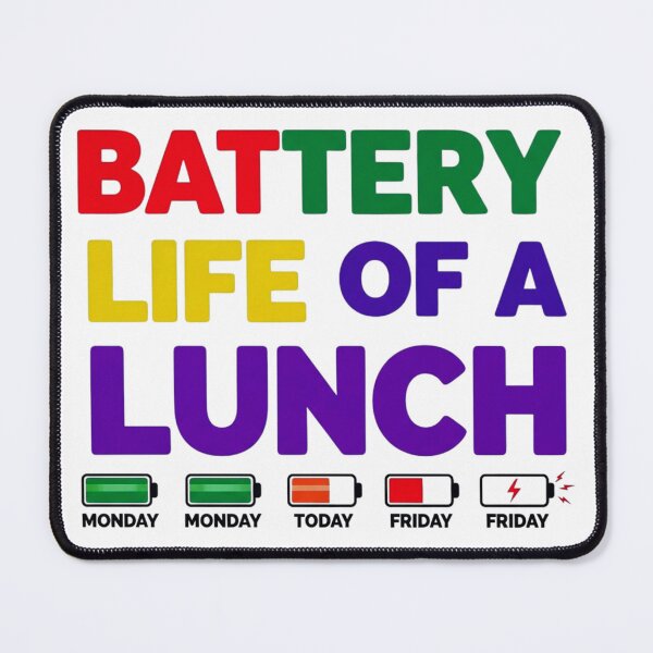 Item preview, Battery Life Of A School Lunch Lady, Funny, Cafeteria designed and sold by Teetreasure2.