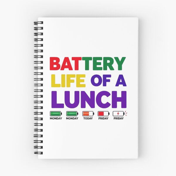 Item preview, Battery Life Of A School Lunch Lady, Funny, Cafeteria designed and sold by Teetreasure2.
