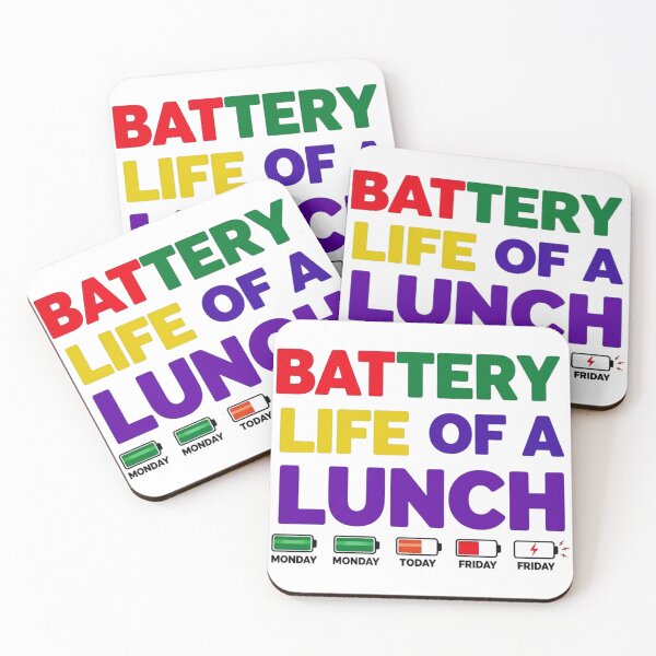 Item preview, Battery Life Of A School Lunch Lady, Funny, Cafeteria designed and sold by Teetreasure2.