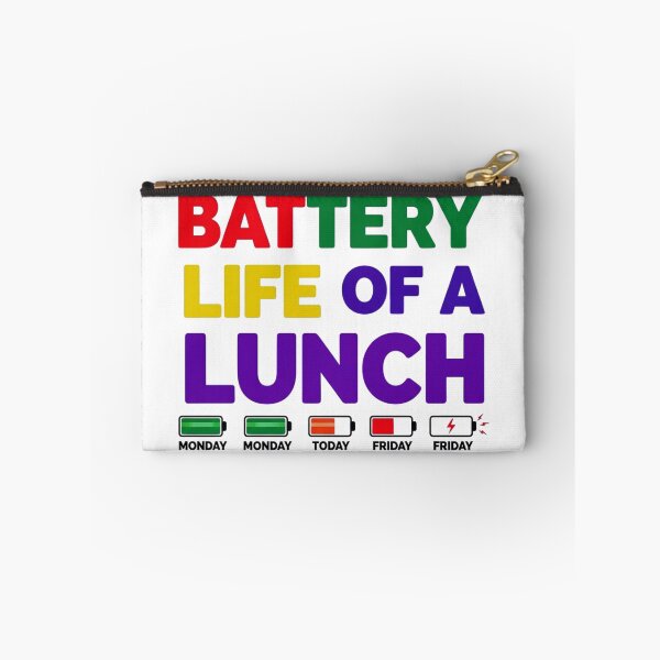 Item preview, Battery Life Of A School Lunch Lady, Funny, Cafeteria designed and sold by Teetreasure2.