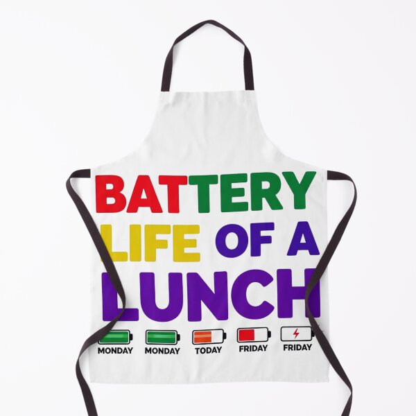 Item preview, Battery Life Of A School Lunch Lady, Funny, Cafeteria designed and sold by Teetreasure2.