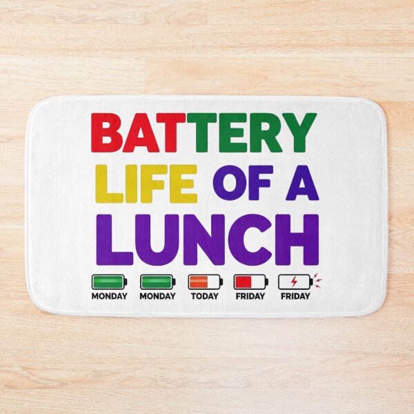 Item preview, Battery Life Of A School Lunch Lady, Funny, Cafeteria designed and sold by Teetreasure2.