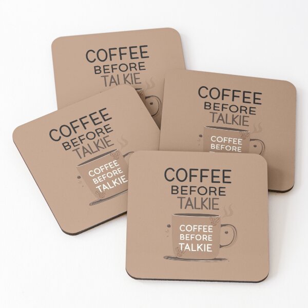 Item preview, Coffee Before Talkie - Funny Coffee Quote Design designed and sold by Mintiko2.