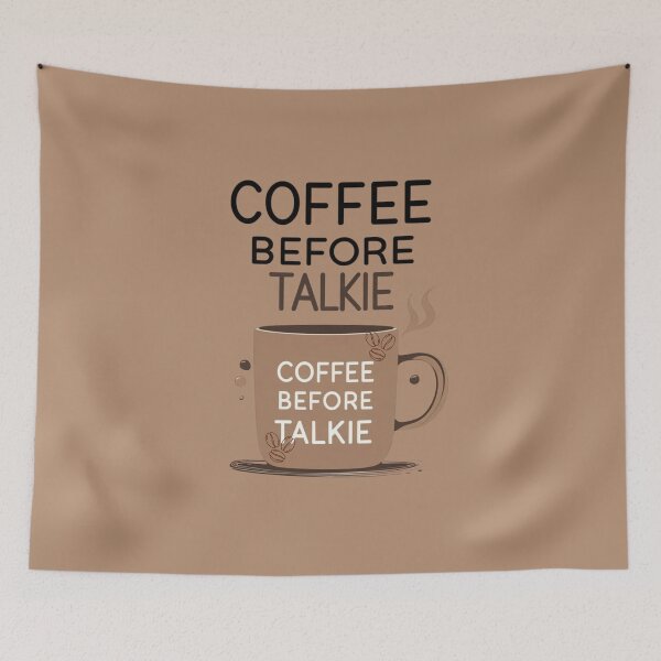 Item preview, Coffee Before Talkie - Funny Coffee Quote Design designed and sold by Mintiko2.