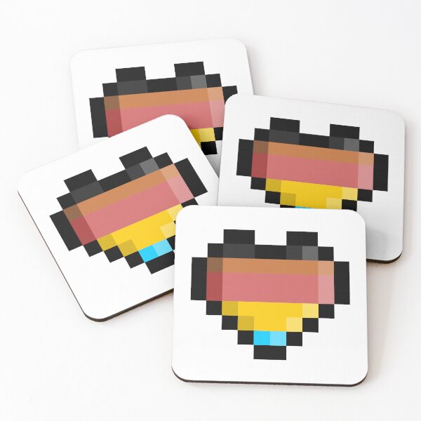 Item preview, Polygender Pixel Heart Pride Flag designed and sold by HarveyHandcraftsandDesigns.