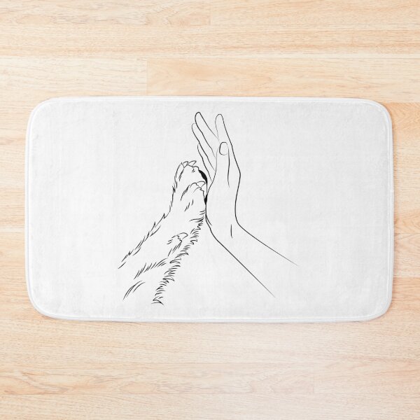 Item preview, Dog Mom Hand & Paw High Five Minimalist Line Art Design designed and sold by FeminineFlex.