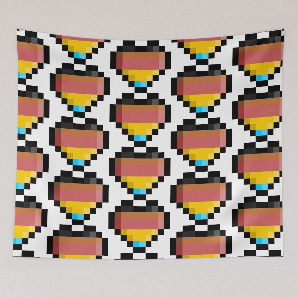 Item preview, Polygender Pixel Heart Pride Flag designed and sold by HarveyHandcraftsandDesigns.