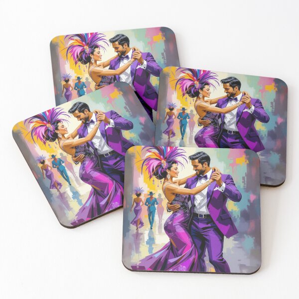Item preview, Tango in Purple – Elegant Latin Dance Art designed and sold by Lowtech.