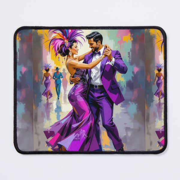 Item preview, Tango in Purple – Elegant Latin Dance Art designed and sold by Lowtech.