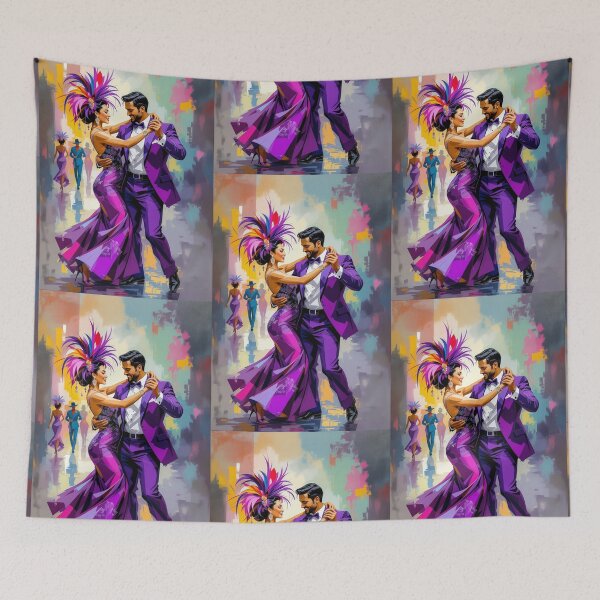 Item preview, Tango in Purple – Elegant Latin Dance Art designed and sold by Lowtech.
