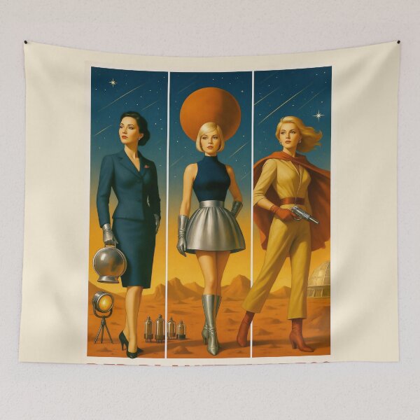 Item preview, Red Planet Express - Retro Sci-Fi Fashion designed and sold by Lowtech.