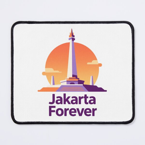 Item preview, Jakarta Forever Monas Indonesia Illustration designed and sold by PixeloraStudio.