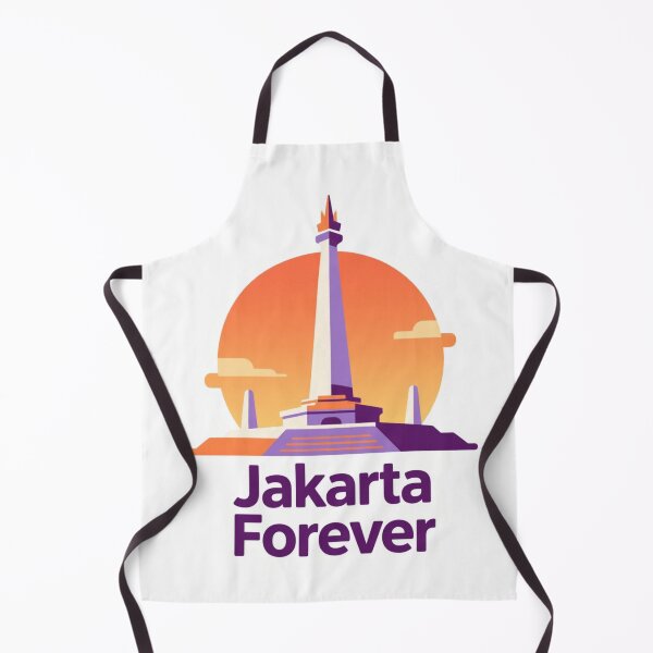 Item preview, Jakarta Forever Monas Indonesia Illustration designed and sold by PixeloraStudio.