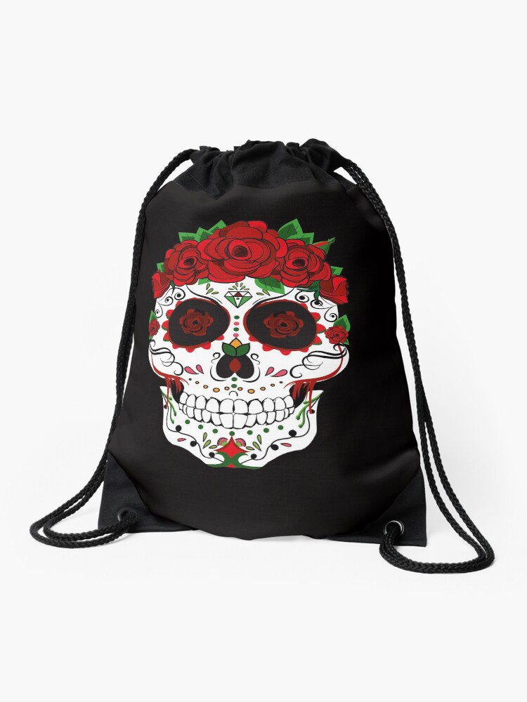 skull and roses backpack