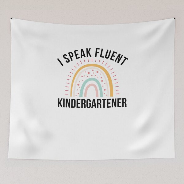 Item preview, I Speak Fluent kindergartener funny kindergartener teacher designed and sold by snowry.