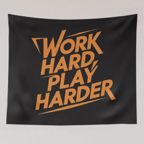 Item preview, Work Hard, Play Harder designed and sold by 123ks.