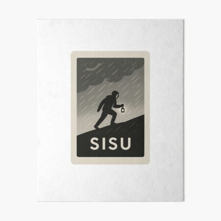 Item preview, Sisu Nordic Minimalist Art – Resilience in Storm Poster designed and sold by NordicSmile.