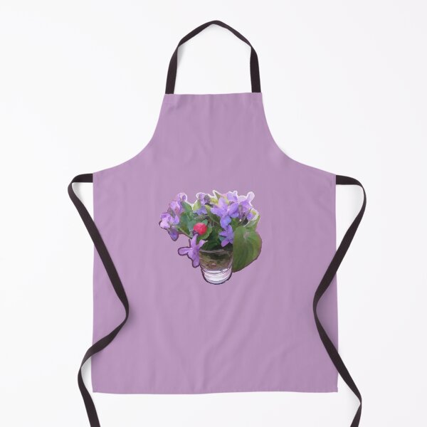 Item preview, Violets watercolor – delicate purple flowers in a glass / Viole acquerello – delicati fiori viola in un bicchiere / Violettes aquarelle – fleurs violettes délicates dans un verre designed and sold by LenaBlueDesigns.