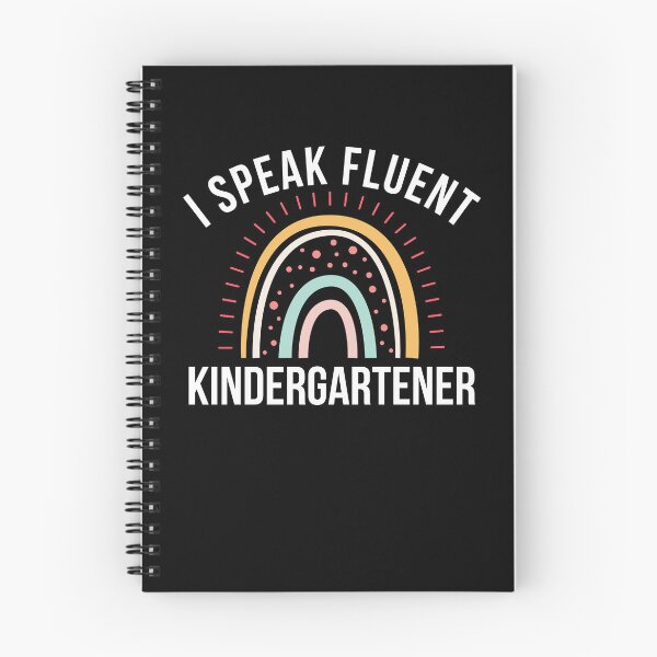 Item preview, I Speak Fluent kindergartener teacher humor cute rainbow designed and sold by snowry.
