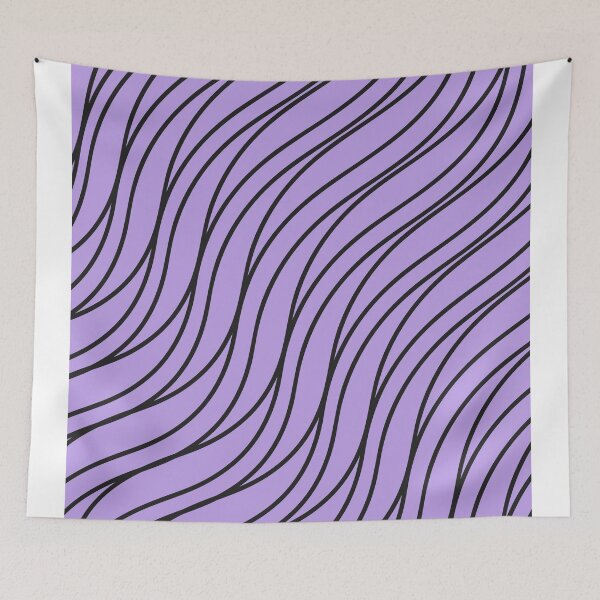 Item preview, Abstract violet waves designed and sold by CREATINERY.