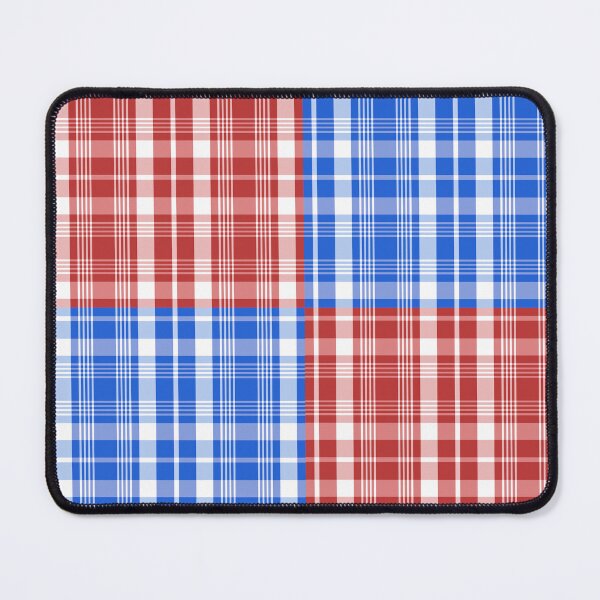 Item preview, Country Red Blue White Combined Plaid Seamless Repeat designed and sold by Sharon Schwalbe.