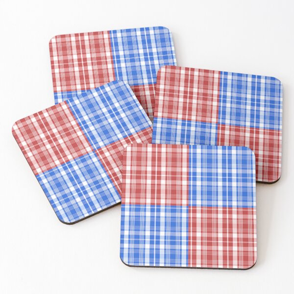 Item preview, Country Red Blue White Combined Plaid Seamless Repeat designed and sold by Sharon Schwalbe.