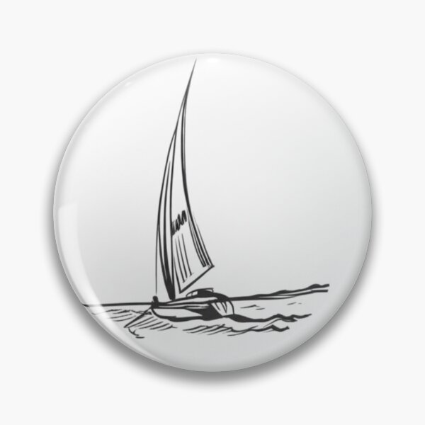 Artikelvorschau, Minimalist Sailboat Sketch entworfen und verkauft von SportKI.