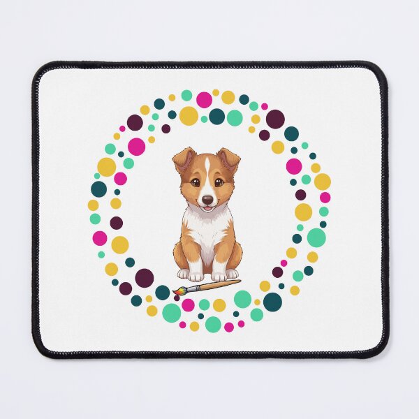 Item preview, Celebrate Dot Day with My Smooth Collie | Colorful Dog Art designed and sold by The Real Life Symphony.